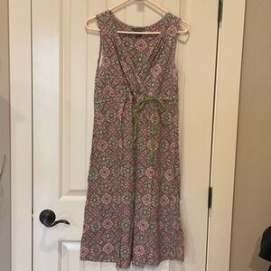 Eddie Bauer Green and Purple Floral dress